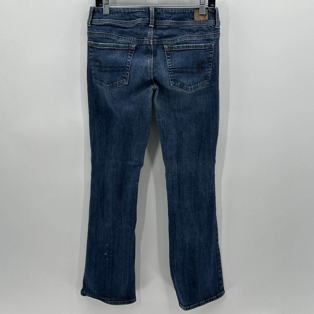 American Eagle Outfitters Womens Jeans Kick Boot Cut Size 6 Dark Wash 29x30.5 LR